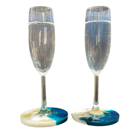 Glasfüsse aus Epoxidharz