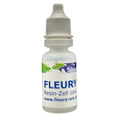 Eine Flasche FLEURY Resin-Zell (10 ml) auf schwarzem Hintergrund.