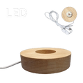USB LED Holzunterlage für Resin Flasche  (AM1142-USB LED)